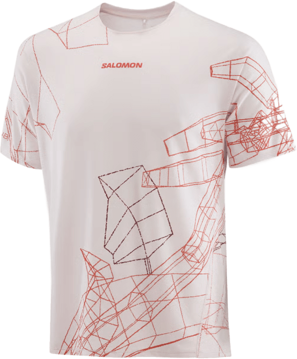 Salomon S/Lab Speed Tee Mens Lilac Ash/Fiery Red