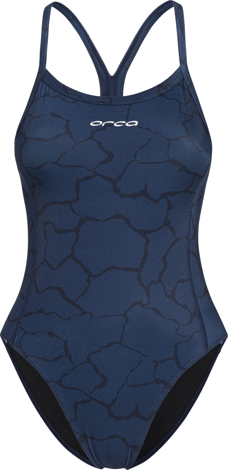 Orca Core One Piece Thin Strap Swimsuit Womens Blue