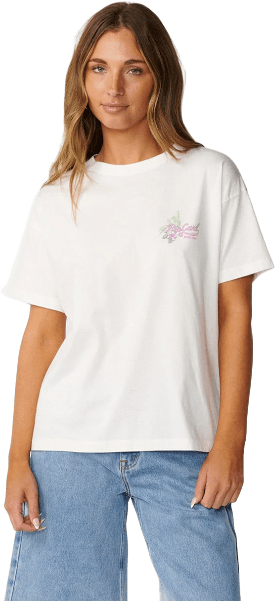 Rip Curl Saloon Relaxed Tee Womens Bone