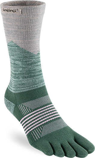Injinji Trail Midweight Crew Womens Alpine