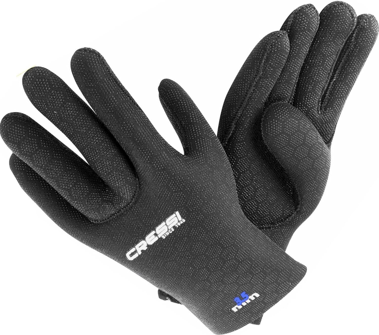 Cressi High Stretch Gloves 3.5mm Black / Blue Logo