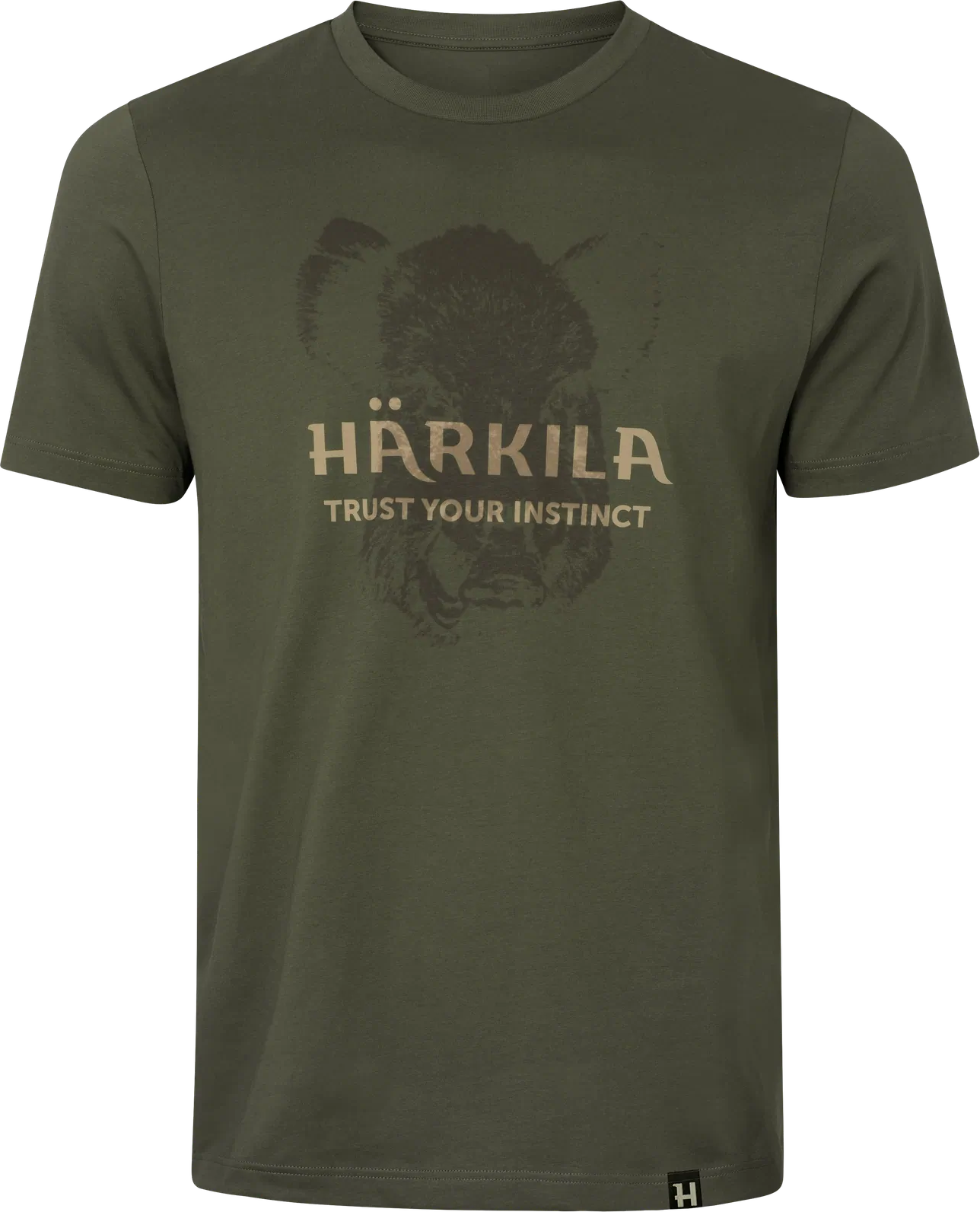 Härkila Wildboar Logo T-Shirt Mens Forest Night