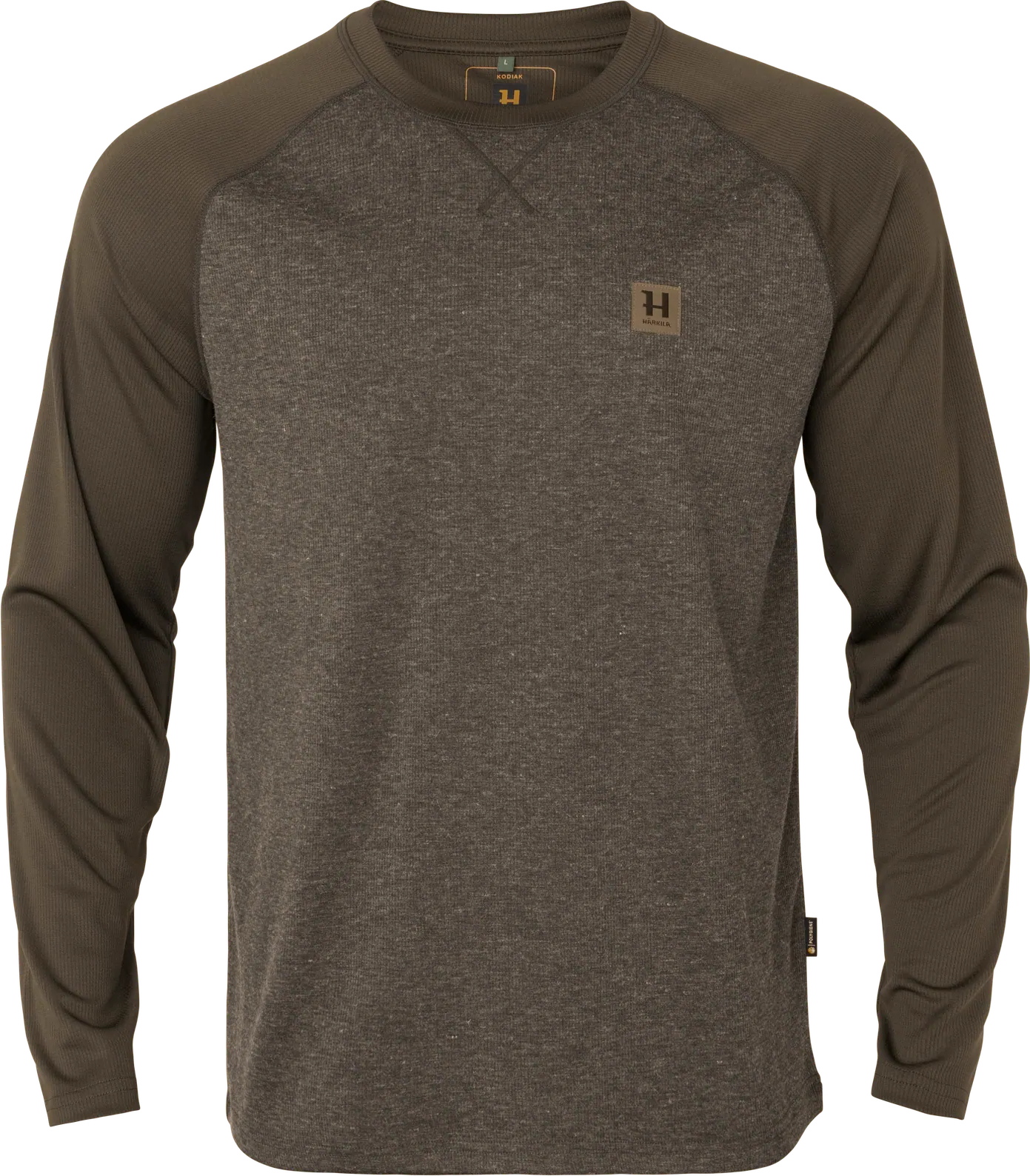 Härkila Kodiak Cleverwool Long Sleeve Shirt Mens Dark Hunting Green