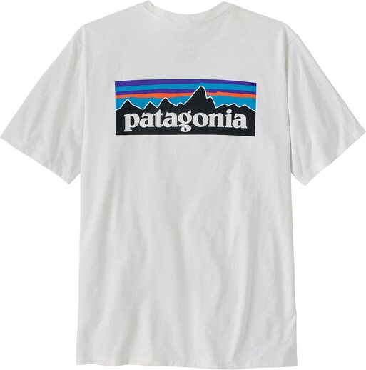 Patagonia P-6 Logo Responsibili-Tee Mens Fiber White