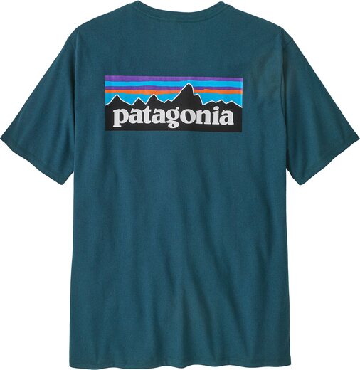 Patagonia P-6 Logo Responsibili-Tee Mens Glacial Blue
