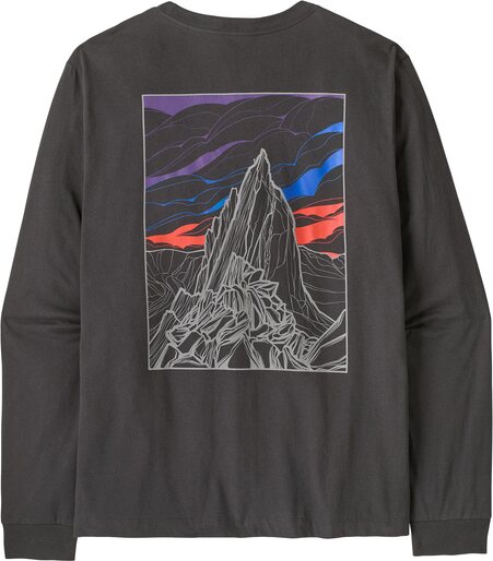 Patagonia Long Sleeve Cloud Crag T-Shirt Mens Ink Black