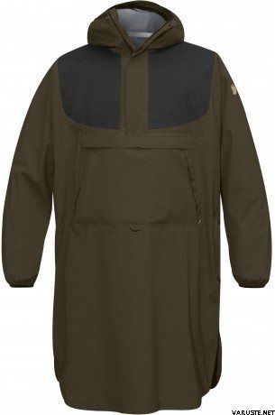 Fjällräven Lappland Eco-Shell Poncho Dark Olive / Dark Grey