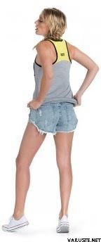 Mons Royale Racer Back Tank Grey Marl Yellow