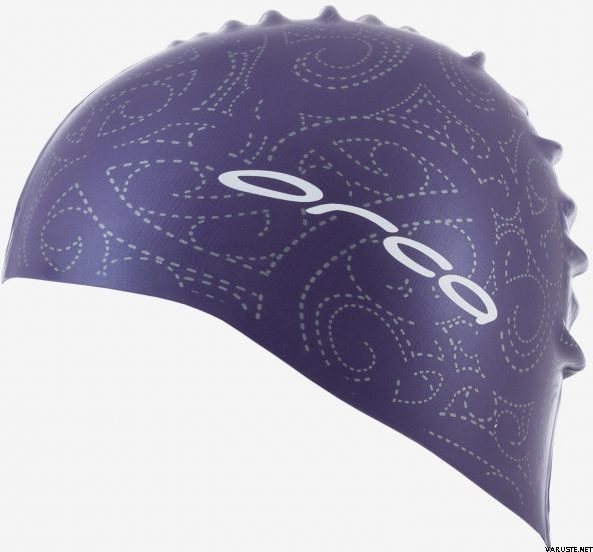 Orca Silicone Swim Cap with Print Violet