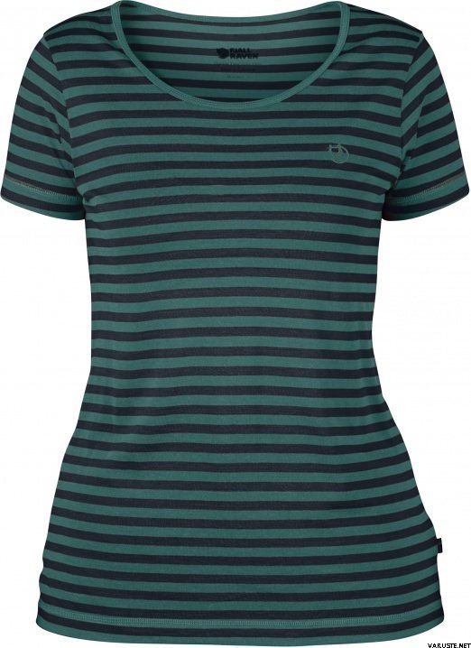 Fjällräven High Coast Stripe T-Shirt Women Copper Green (647)