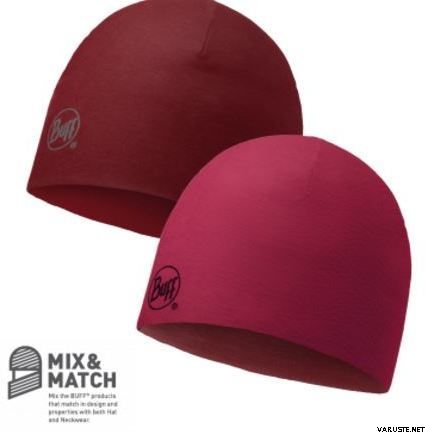 Buff Merino Wool Reversible Hat Solid Grana