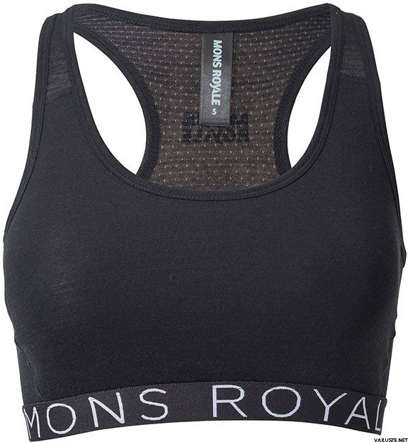 Mons Royale Sierra Sports Bra Wordstack (2016/2017) Black