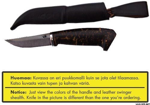 Tommi Knive 95 Black handle and shealth