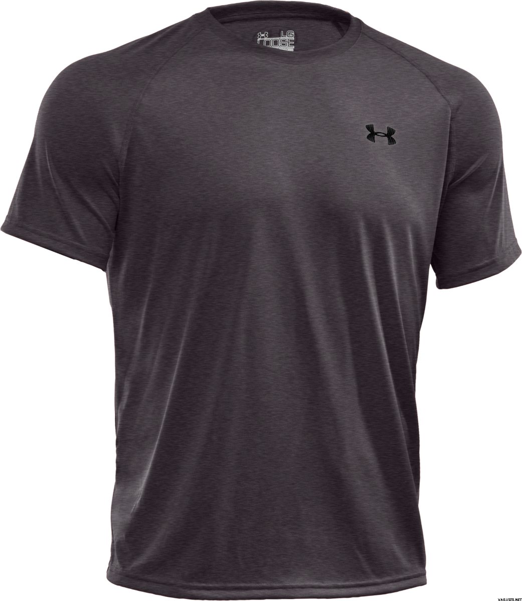 Under Armour Tech Short Sleeve Tee Carbon Heather (090) / Black