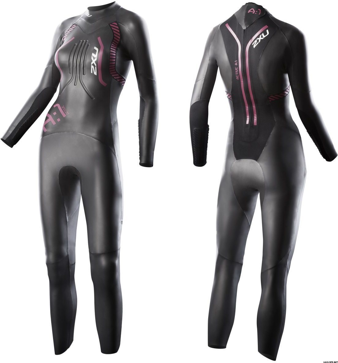 2XU A1: Active Wetsuit Women Black/Cherry Pink