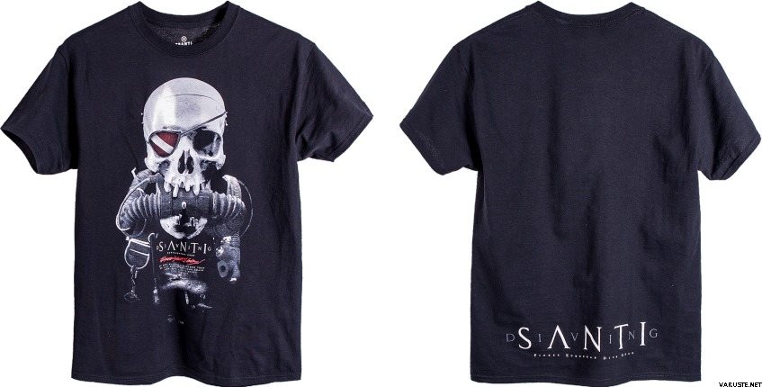 Santi Skull T-Shirt Black