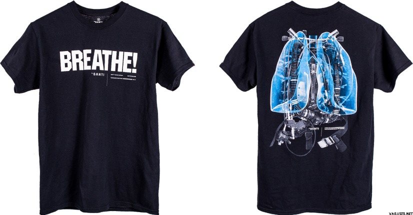 Santi Breathe T-Shirt Black