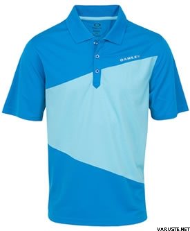 Oakley Short Sleeve Striation Polo Fluid Blue