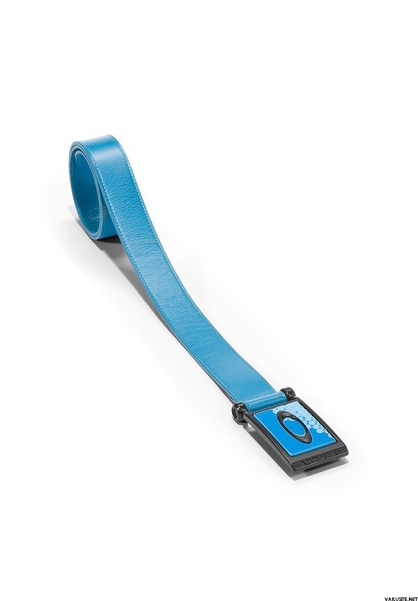 Oakley Ellipse Leather Belt Fluid Blue