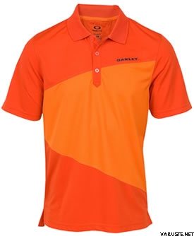 Oakley Short Sleeve Striation Polo Dark Orange