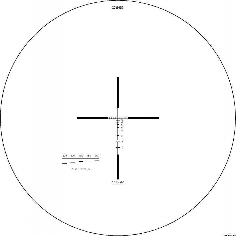 Elcan SpecterDR Dual Role 1.5x / 6x Optical Sight (includes Anti-Reflection device) 5.56 (CX5455 ballistic reticle) w/ integral A.R.M.S. Picatinny mount