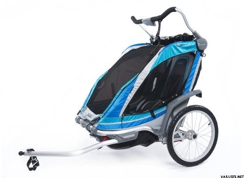 Chariot Chinook 2 - Bundle: pivoting wheel  +  baby supporter + car seat adapter + cargo bag Sininen