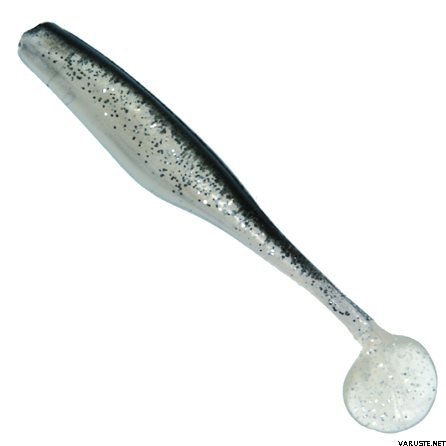 Pro Kalastus K.P Lazy Shad 3.5" 5 kpl 21/ Musta/Hopea/Harmaa