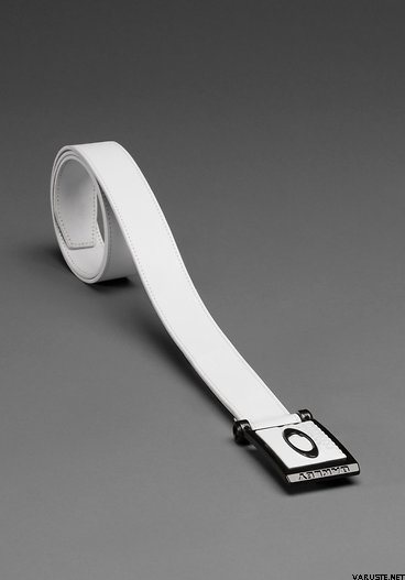 Oakley Ellipse Leather Belt White