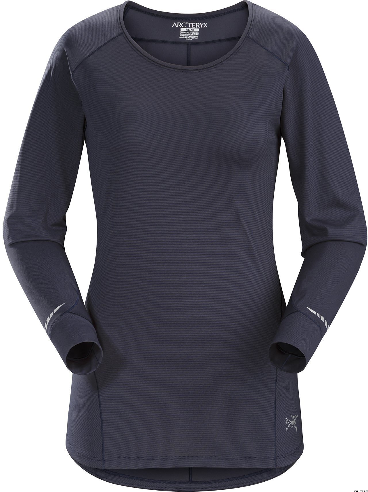 Arc'teryx Motus Crew LS Womens Black Sapphire