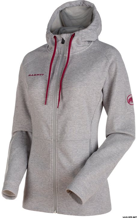 Mammut Logo ML Hooded Jacket Women Granit Melange-Merlot