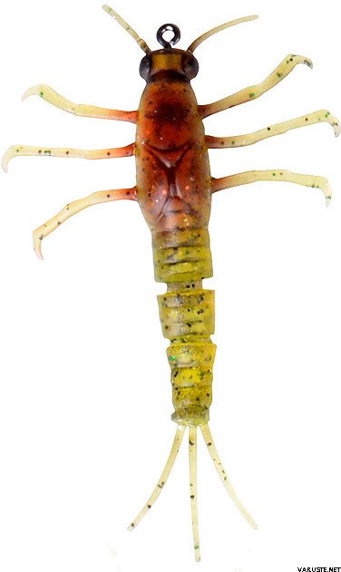 Savage Gear 3D TPE Mayfly Nymph 5cm, 2,5g 02-Olive