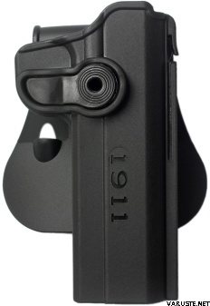 IMI Defense Polymer Retention Paddle Holster Level 2 for 1911 Variants Black