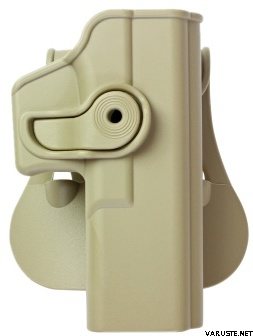 IMI Defense Polymer Retention Paddle Holster Glock 17/22/28/31/34 - Right Hand Tan