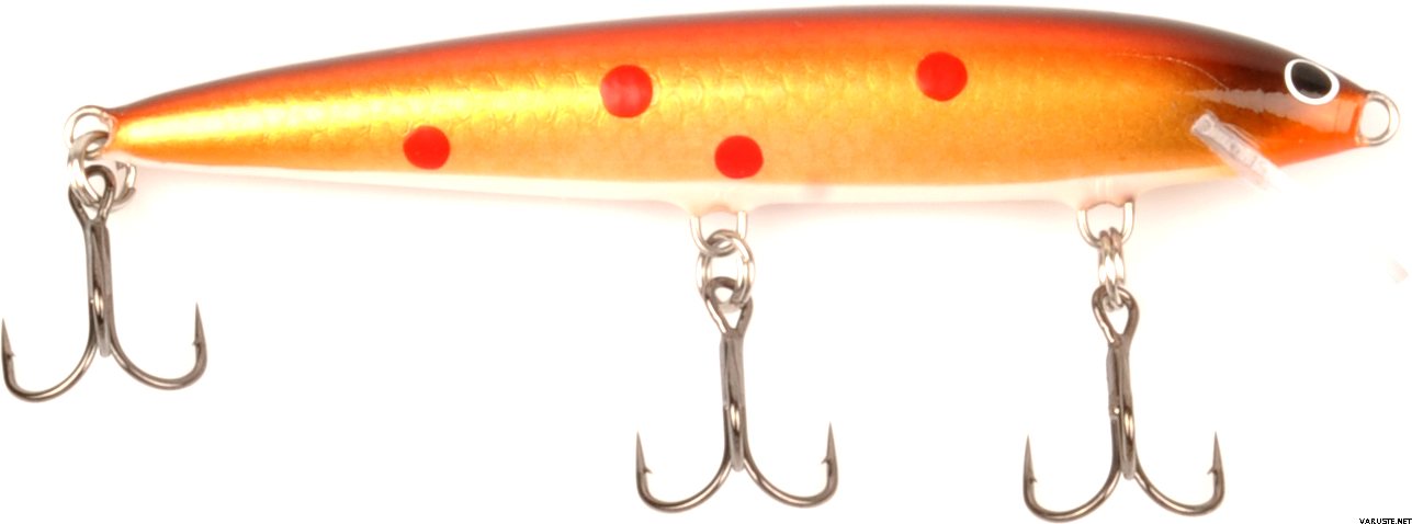 LGH Kitkan Muikku 10cm Musta / Kupari, Täplät