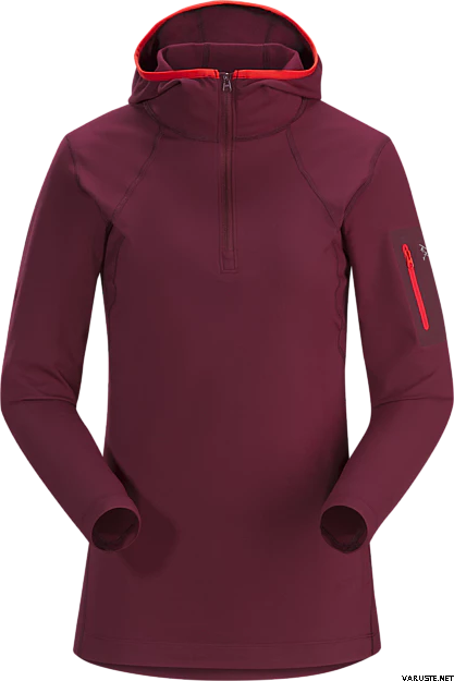 Arc'teryx Rho LT Hooded Zip Neck Womens Merbau