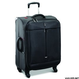Delsey Fiber Lite 4-wheel 65 cm exp. trolley Black