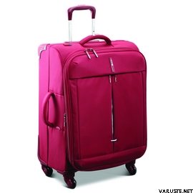 Delsey Fiber Lite 4-wheel 77 cm exp. trolley Red