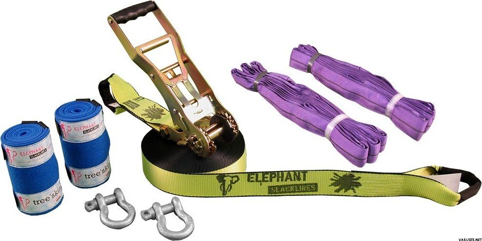 Elephant Slacklines Freak Flash Line Set 25m Neon