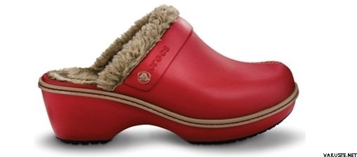 Crocs Cobbler lined clog True red / Khaki