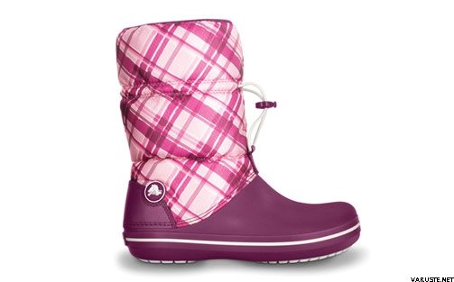 Crocs Crocband Winter Boot Plaid Womens Luumu/Valkoinen