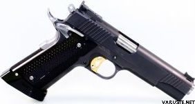 M-Arms MONARCH 2 for 1911 - Set of grips and magwell Black Alu