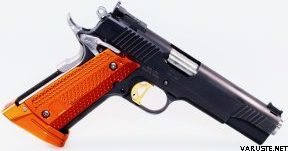 M-Arms MONARCH 2 for 1911 - Set of grips and magwell Orange Alu