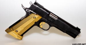 M-Arms MONARCH 2 for 1911 - Set of grips and magwell Brass