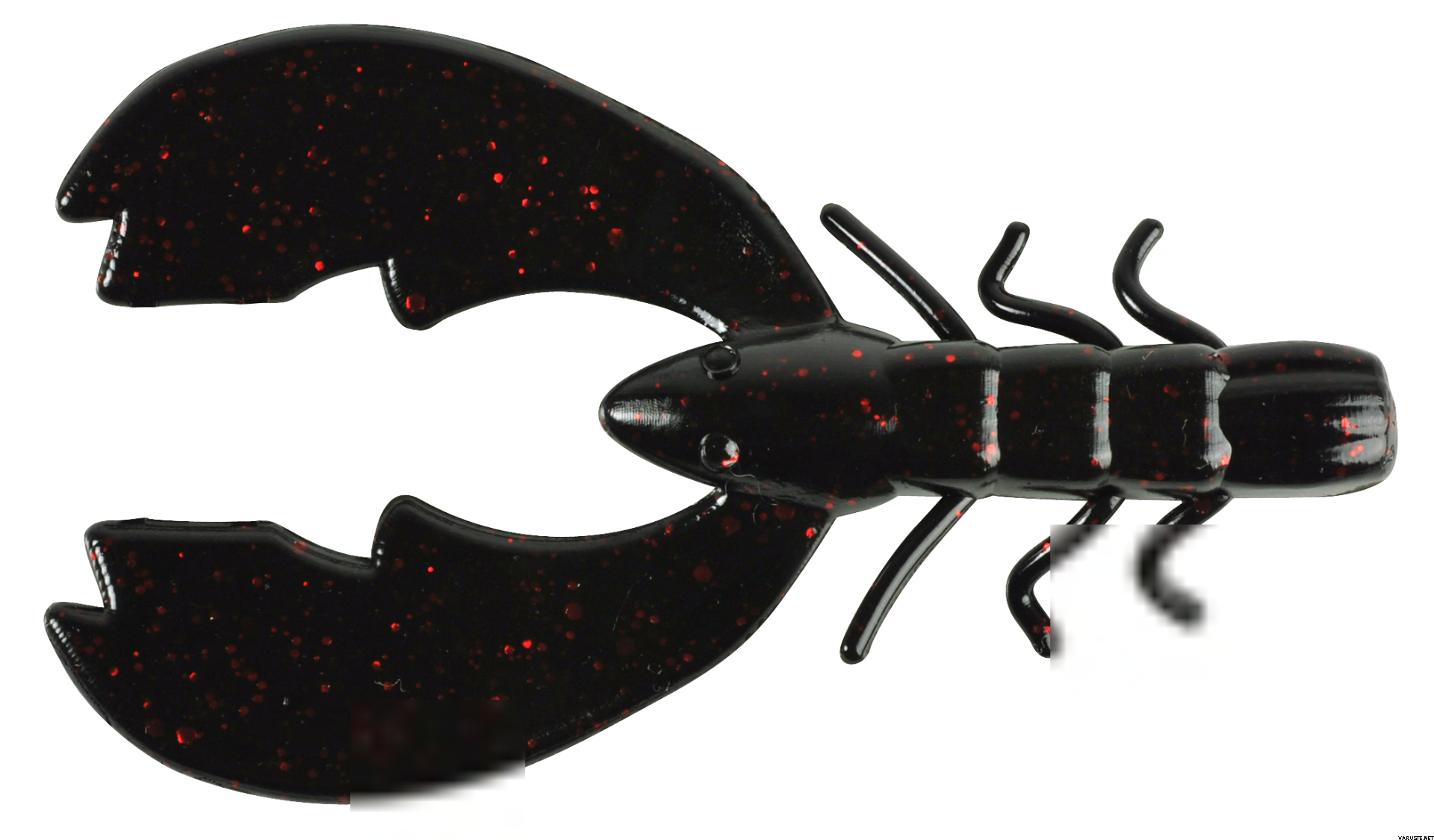 Berkley PowerBait Chigger Craw 3" Black Red Fleck
