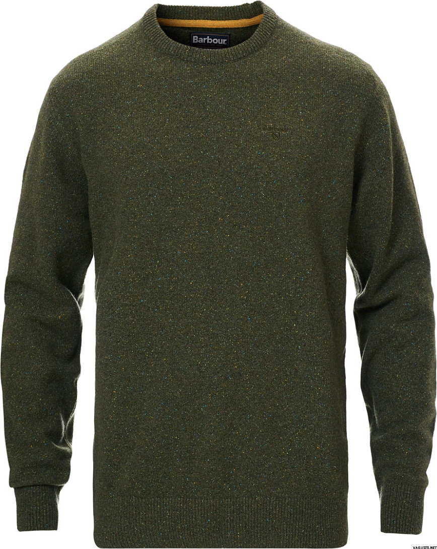Barbour Tisbury Crew Neck Mens Forest