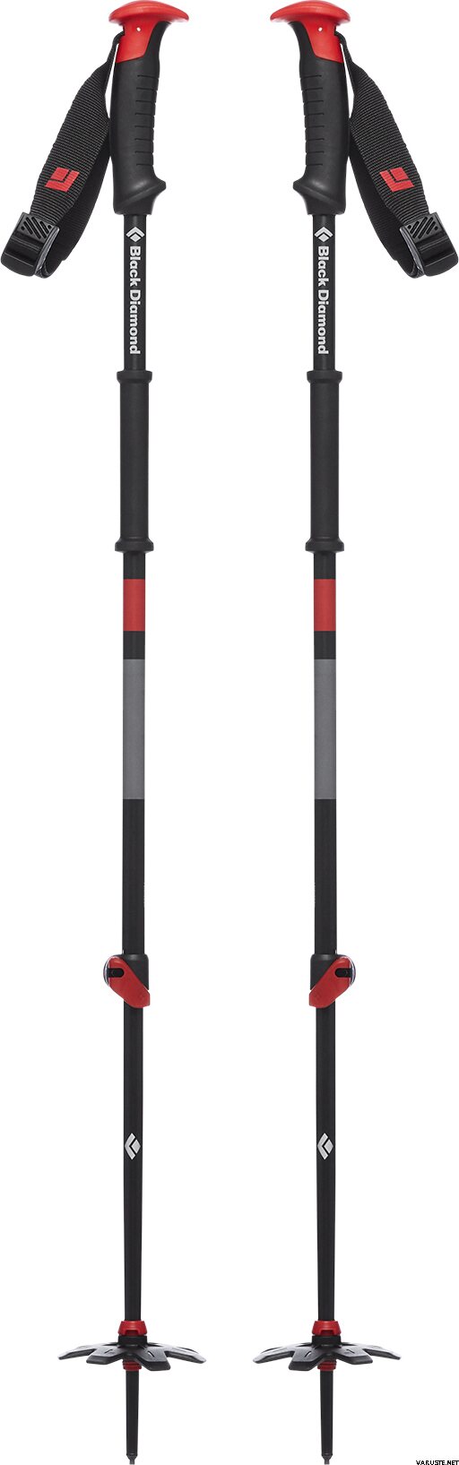 Black Diamond Traverse Ski Pole Hyper Red