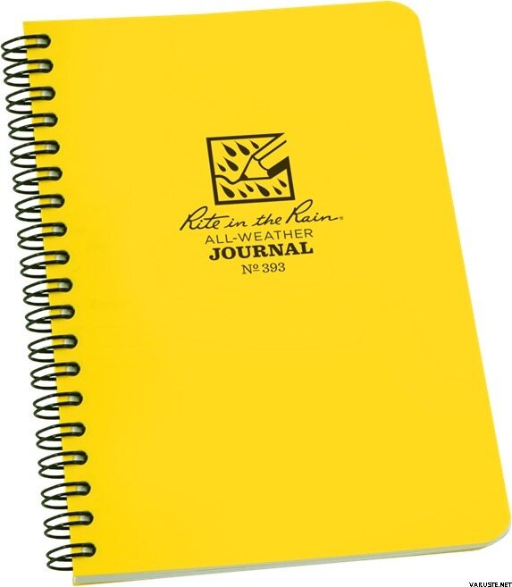 Rite in the Rain Side-Spiral Notebook Journal, 12x18cm (Custom Logo) Yellow