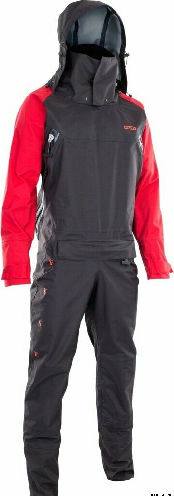 ION Fuse Lightweight Drysuit FZ Dark Olive / Red / Black