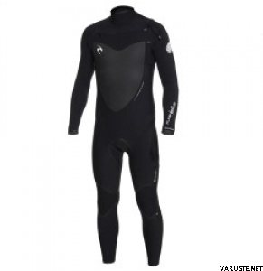 Rip Curl Flash Bomb 5/3 Chest Zip Steamer (once tested) Black/Black/Silver