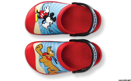 Crocs Mickey Mouse & Pluto Puna/Musta